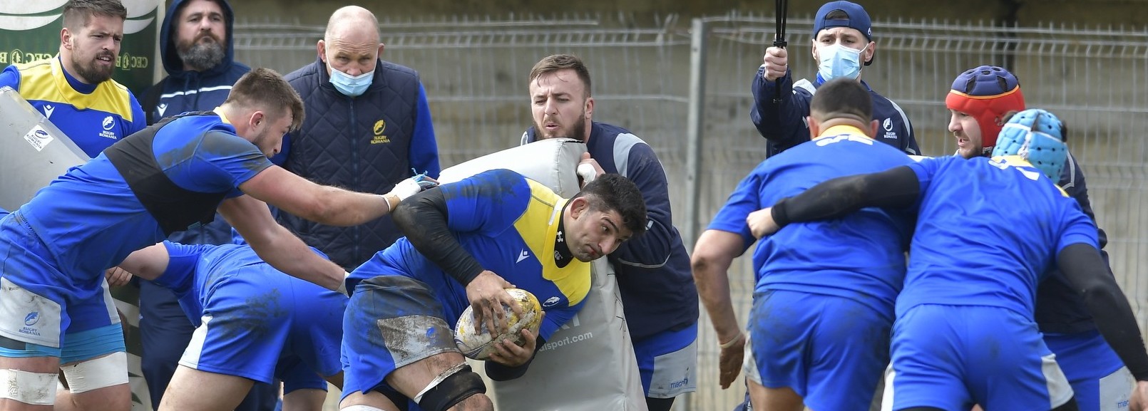 Andy Robinson watches on 
