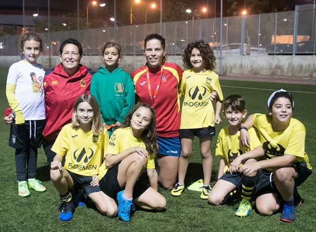Spain team at training 