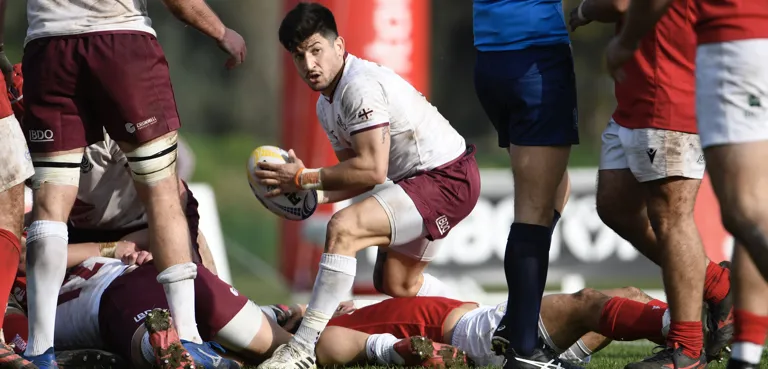 Georgia scrum-half in action